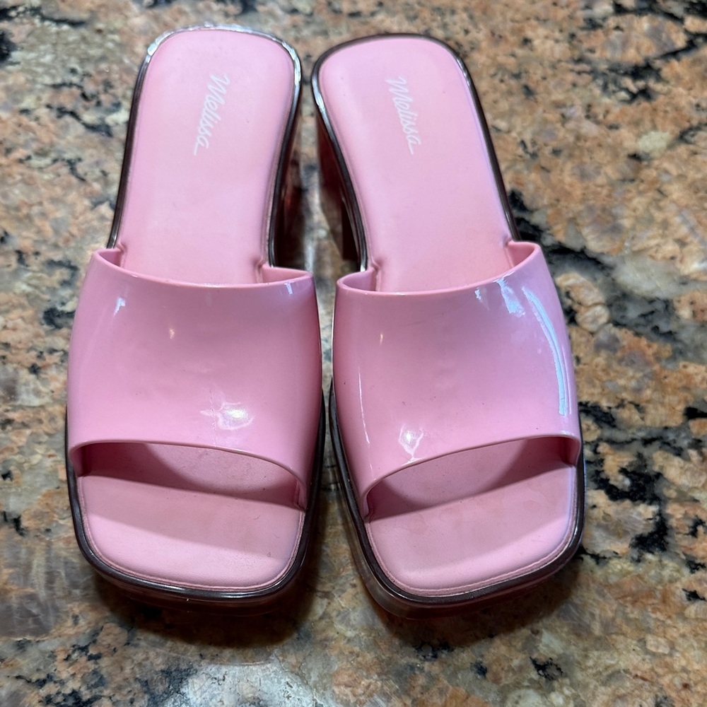 MELISSA
Shape Pink Block Heel Mules size 5 - Picture 8 of 12